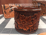 TOOLED FLORAL CUFF